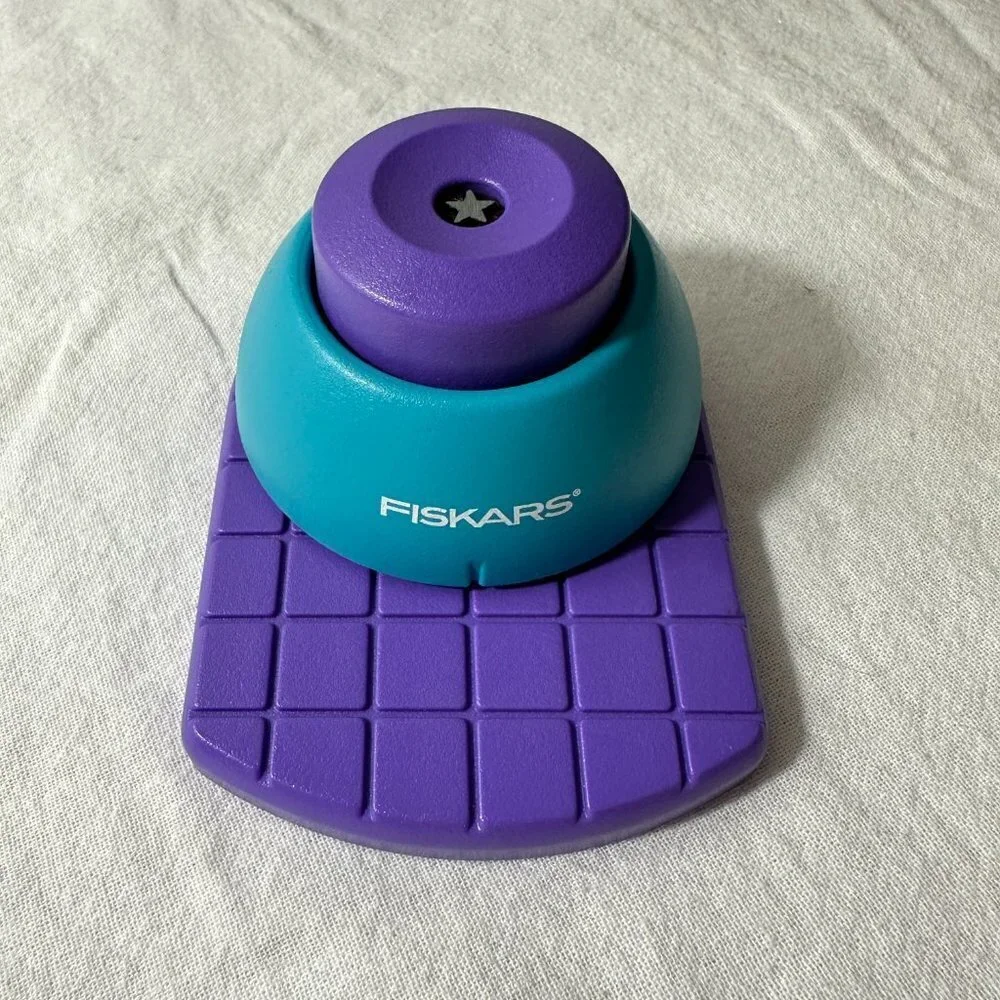 Paper Press and Punch Interchangeable Base with Star Punch